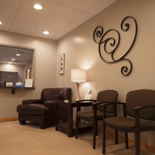 Dental office waiting room