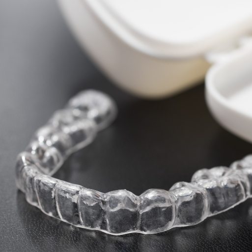 Clear nightguard for bruxism