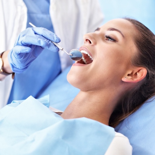 Dental patient receiving root canal therapy