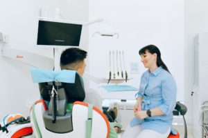 Man visiting his dentist in State College. 